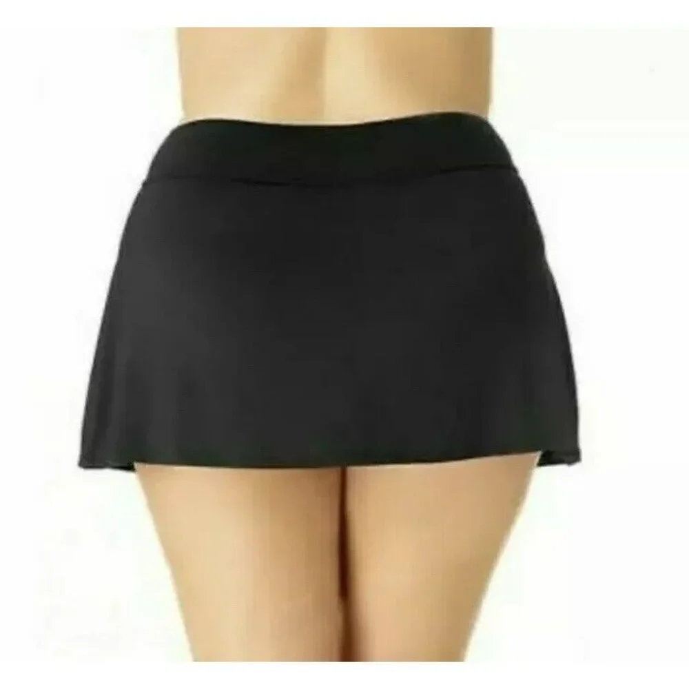Liz Claiborne Women's Black Swim Skirt Swim Bottom Size XXLarge NWT